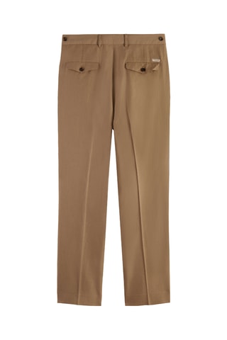 Chino droit en lin - Beige
