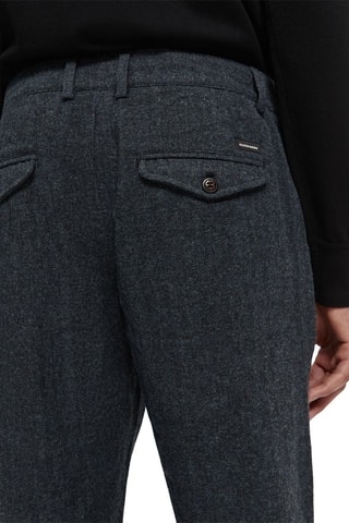 Chino en laine - Bleu