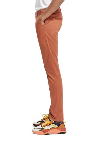 Chino en coton biologique classic fit - Terracotta