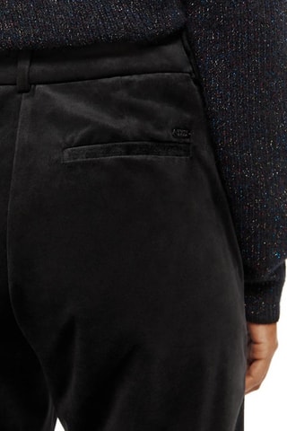 Pantalon flare en velours taille haute - Noir