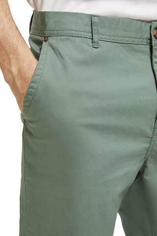 Pantalon en coton biologique Stuart Seasonal Essential - Vert clair