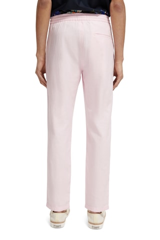 Jogger en coton biologique et lin - Rose