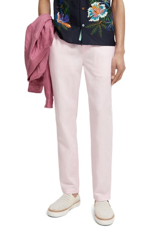 Jogger en coton biologique et lin - Rose