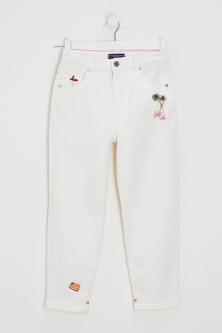 Jean taille haute - Ecru