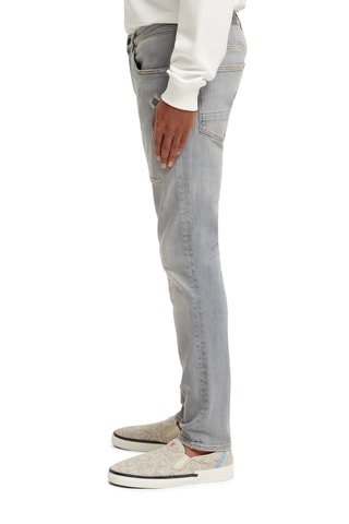 Jean skinny en coton biologique - Gris clair