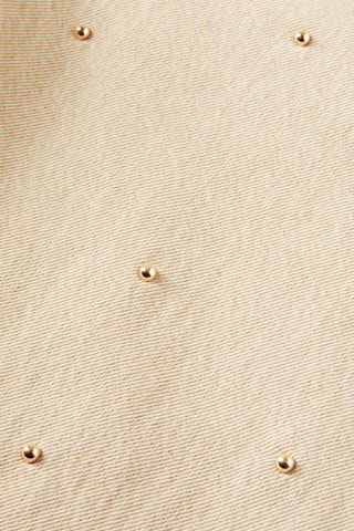 Jean en coton biologique taille haute - Ivoire