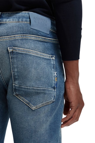 Jean slim en coton biologique Bleu