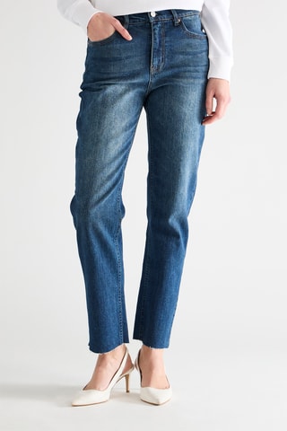 Jean taille haute - Bleu