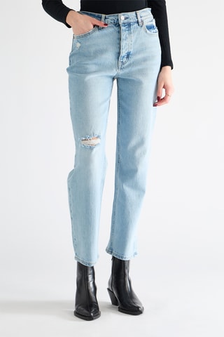 Jean taille haute - Ciel