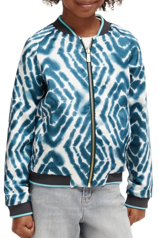 Veste réversible - Bleu cobalt et blanc