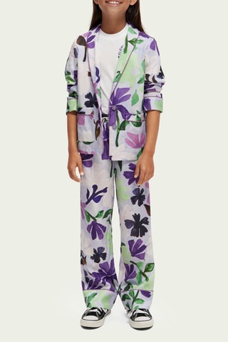 Veste - Ecru et violet