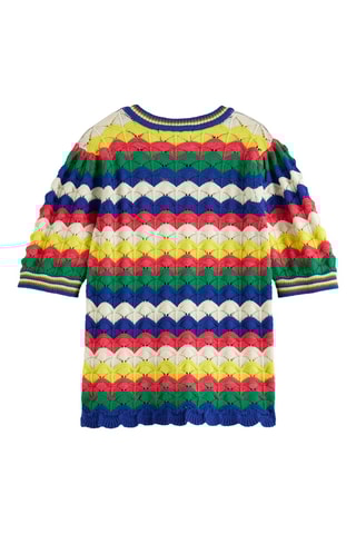 Top - Bleu marine et vert