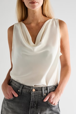 Top sans manches - Blanc cassé