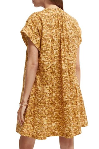 Robe trapèze en coton biologique - Jaune