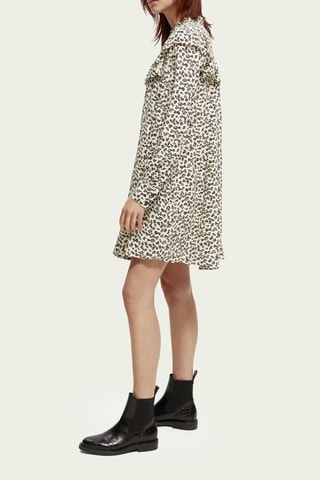 Robe trapèze - Blanc et noir