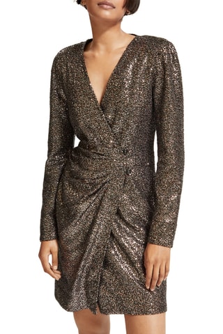 Robe portefeuille - Marron