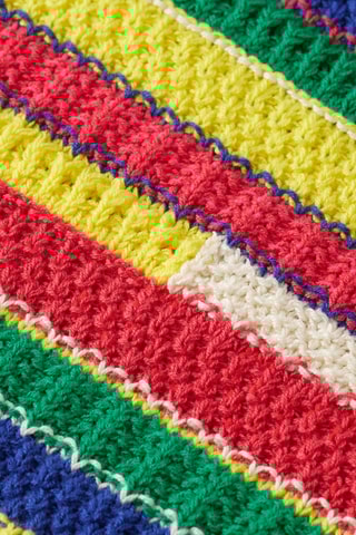 Robe longue - Rouge et écru