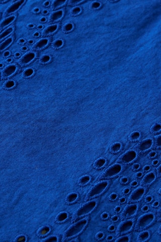 Chemisier en broderie anglaise et coton biologique - Beige