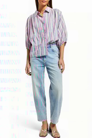 Chemisier - Rose et blanc