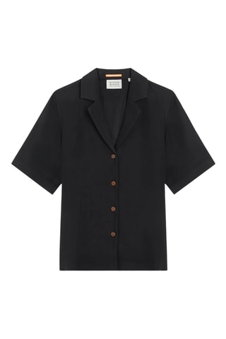 Chemisier en lin - Noir