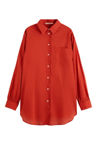 Chemisier oversize - Rouge