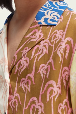 Chemisier - Marron et rose