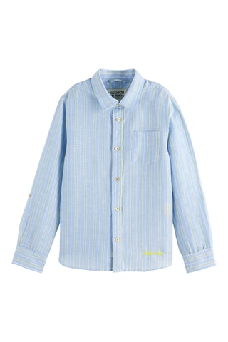 Chemise en lin - Bleu