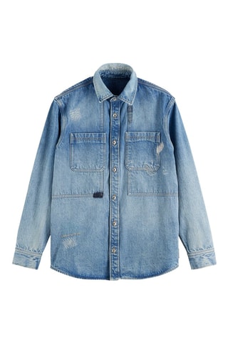 Chemise regular en jean - Bleu clair