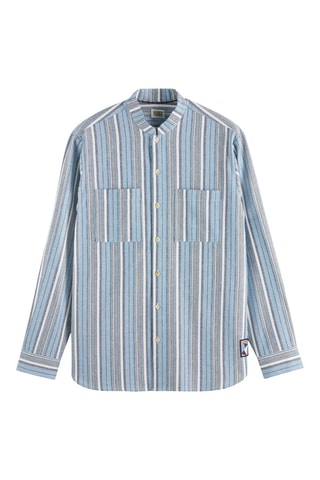 Chemise relaxed en lin - Bleu