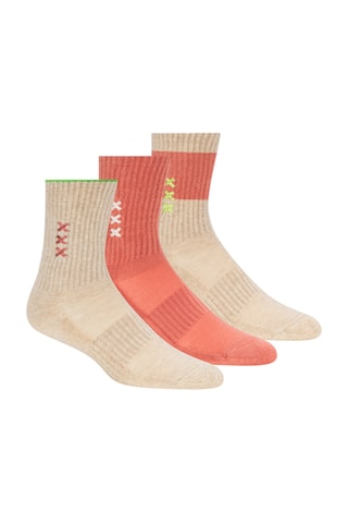 3 paires de chaussettes en coton biologique - Ivoire
