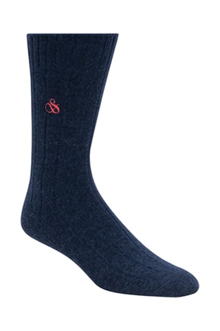 Chaussettes en alpaga - Bleu marine