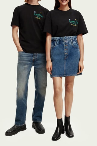 T-shirt en coton biologique - Noir