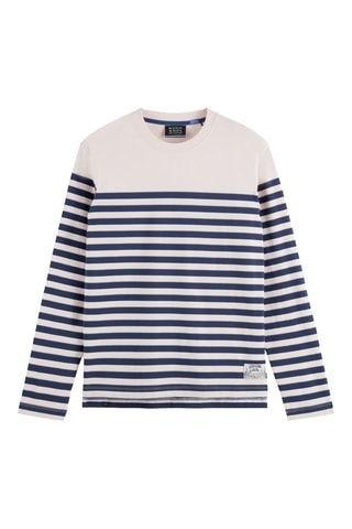 T-shirt - Blanc et bleu marine