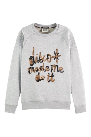 Sweat en coton biologique - Gris chiné