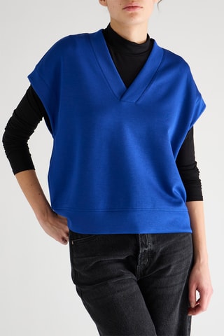 Sweat sans manches - Bleu