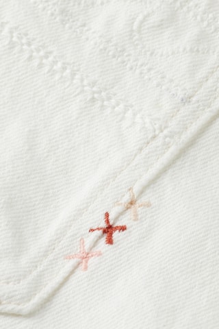 Short en jean - Blanc