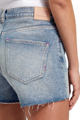 Short relaxed en jean - Bleu