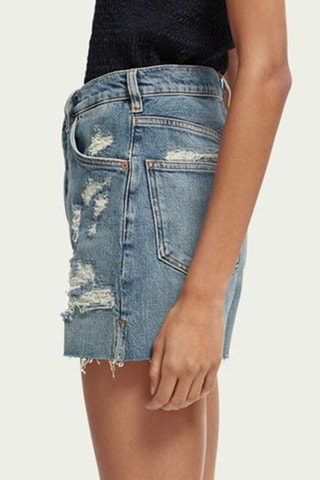 Short en jean - Bleu