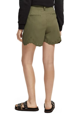 Short en coton biologique Kaki