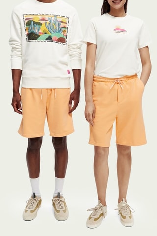 Short en coton biologique - Orange