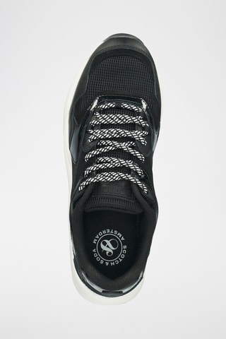 Baskets plateformes en cuir - Noir