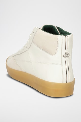 Baskets montantes en cuir - Blanc