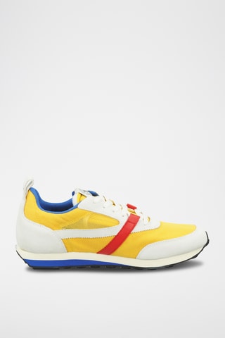 Baskets en nubuck - Jaune