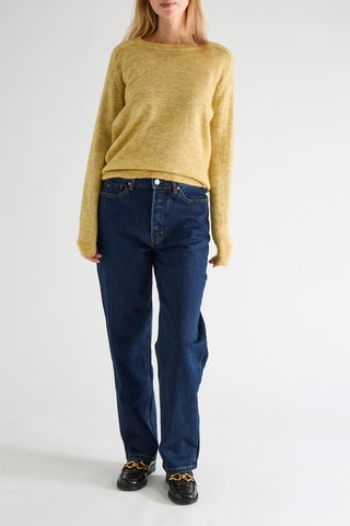 Pull en mohair et laine - Jaune