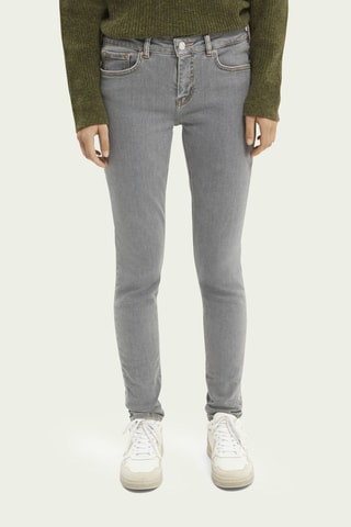 Jean skinny en coton biologique - Gris