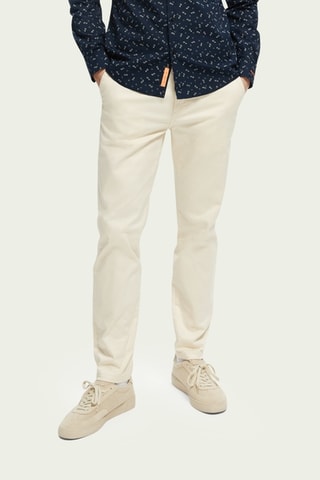 Chino slim en coton biologique - Beige