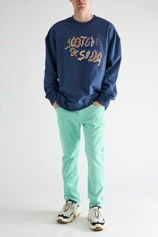 Pantalon en coton biologique - Vert