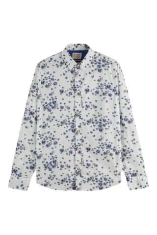 Chemise regular en coton biologique - Blanc