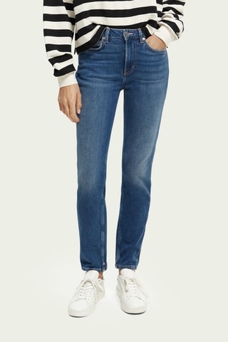 Jean slim en coton biologique - Bleu