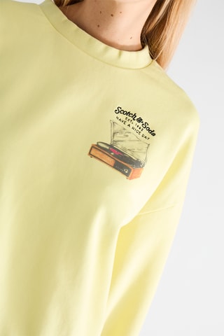 Sweat en coton biologique - Jaune